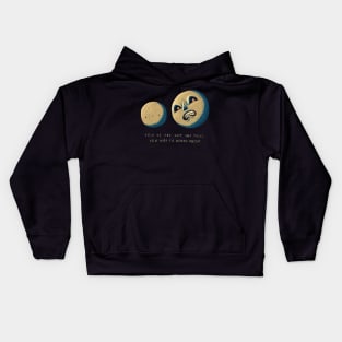 you vs the guy (moon) Kids Hoodie